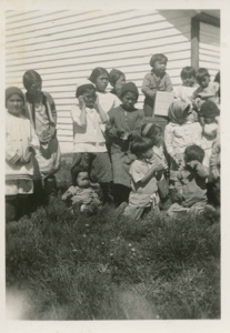 Image: Eskimo [Inuit] children at MacMillan Moravian Mission School